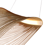 Подвесной светильник фигурный из деревянных прутьев Ecofriendly Light Source варинант исполнения - 4 | Loft Concept в Костроме