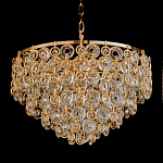 Люстра каскадная с подвесками в форме колец Galaxy of Light варинант исполнения - 3 | Loft Concept в Костроме