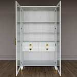 Дизайнерский шкаф витрина Elsa Dreams White с 4-мя ящиками варинант исполнения - 5 | Loft Concept в Костроме