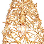 Подвесной светильник золотой в виде кораллов Coral Decor варинант исполнения - 1 | Loft Concept в Костроме