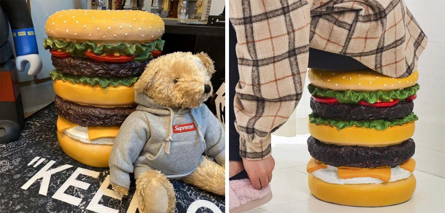Приставной табурет Гамбургер Hamburger Stool Приставной табурет Гамбургер Hamburger Stool - Loft-Concept в Костроме