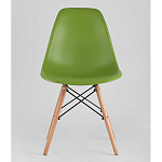 Пластиковый стул на ножках из массива бука Eames Green варинант исполнения - 4 | Loft Concept в Костроме