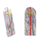 Сувенир Погон МВД из натурального камня мрамор Souvenir Epaulets варинант исполнения - 3 | Loft Concept в Костроме