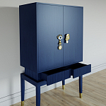 Кабинетный шкаф Elsa Dreams Blue с 2-мя ящиками варинант исполнения - 2 | Loft Concept в Костроме