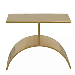Дизайнерский журнальный стол золотой на полукруглом основании Wecaben варинант исполнения - 2 | Loft Concept в Костроме