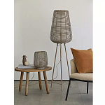 Торшер с плетеным металлическим плафоном Wicker Iron Lamp варинант исполнения - 2 | Loft Concept в Костроме