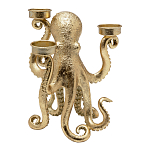 Подсвечник золотой Осьминог Gold Octopus Candlestick  варинант исполнения - 1 | Loft Concept в Костроме
