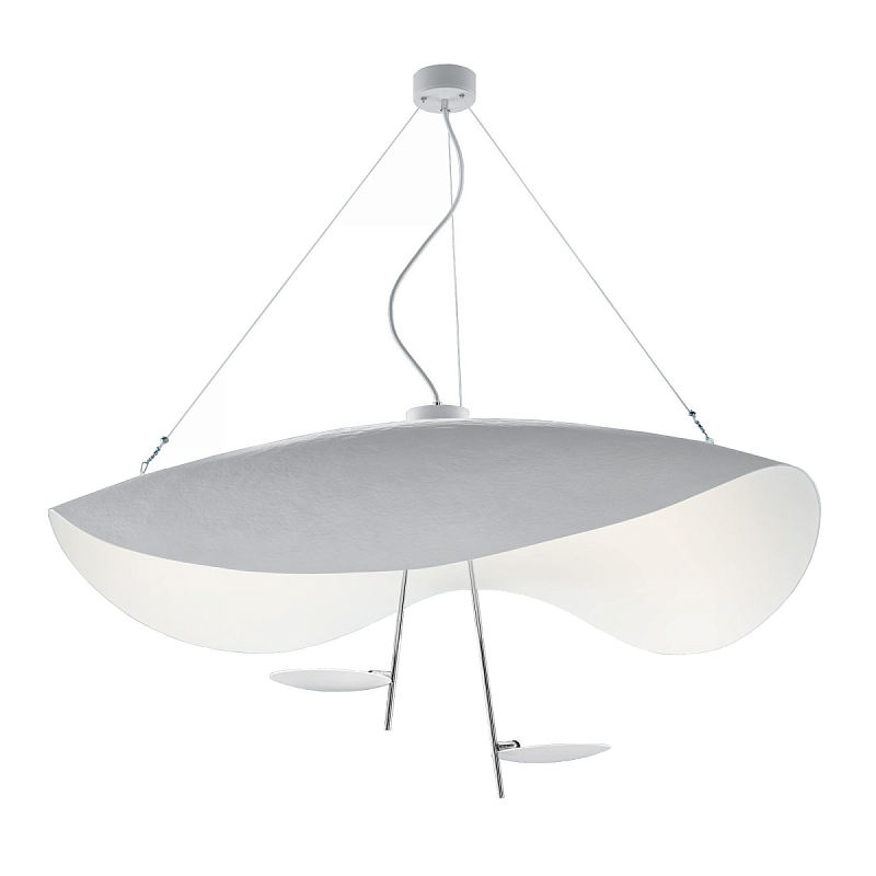 Подвесной светильник CATELLANI & SMITH LEDERAM MANTA S2 PENDANT Белый Подвесной светильник CATELLANI & SMITH LEDERAM MANTA S2 PENDANT Белый в Костроме | Loft Concept
