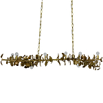 Линейная люстра Brass Eucalyptus Branches Lighting Chandelier варинант исполнения - 1 | Loft Concept в Костроме