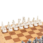 Шахматы Северные народы в ларце из натурального бука Decorative Thematic Chess варинант исполнения - 3 | Loft Concept в Костроме