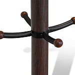 Вешалка коричневая с круглым основанием и черными металлическими крючками Industrial Metal Rust варинант исполнения - 2 | Loft Concept в Костроме