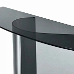 Консоль дымчатого цвета с изогнутым основанием Arabesque варинант исполнения - 2 | Loft Concept в Костроме