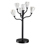 Настольная лампа с ветвями и белыми фарфоровыми цветами Floralis варинант исполнения - 1 | Loft Concept в Костроме