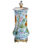 Ваза из фарфора с птицей на бронзовой ветке Garden of Eden варинант исполнения - 4 | Loft Concept в Костроме