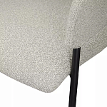 Стул мягкий с подлокотниками Chair Gray Upholstery Boucle варинант исполнения - 7 | Loft Concept в Костроме