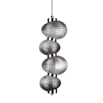 Подвесной светильник с 4-мя рифлеными стеклянными шарами Marcelh Light варинант исполнения - 1 | Loft Concept в Костроме