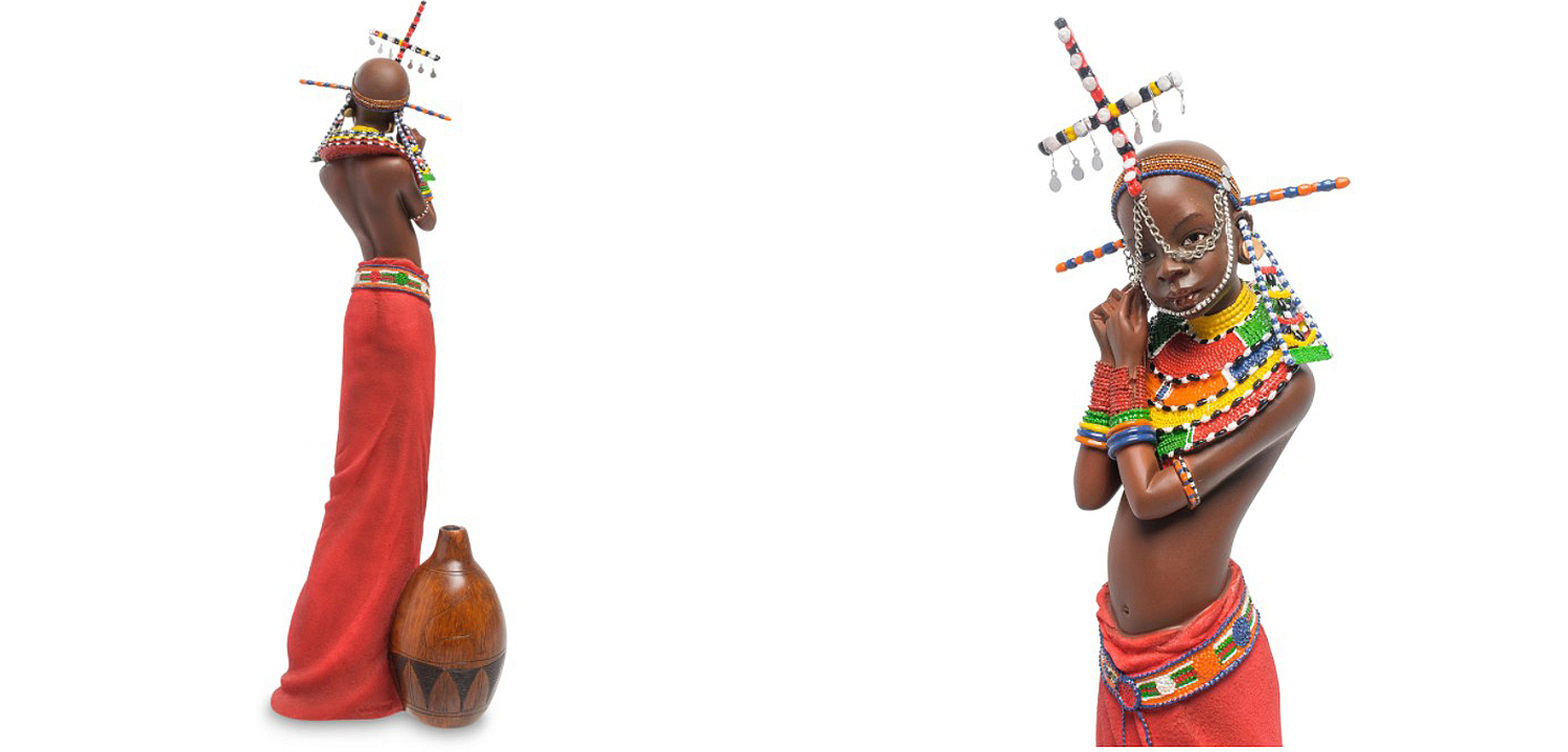 Статуэтка Tribe girl Masai Статуэтка Tribe girl Masai - Loft-Concept в Костроме