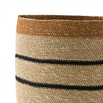 Плетеная корзина в полоску Okiro Wicker Basket варинант исполнения - 3 | Loft Concept в Костроме