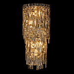 Бра с каскадом из прозрачного хрусталя и корпусом из металла цвета хром Constant Sparks варинант исполнения - 6 | Loft Concept в Костроме