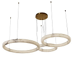 Люстра с 3-мя кольцами из натурального камня Minerals of Light варинант исполнения - 1 | Loft Concept в Костроме