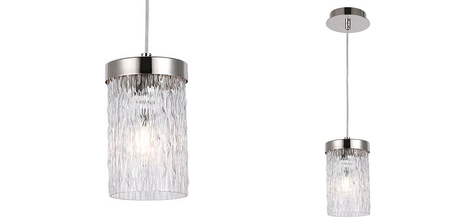 Подвесной светильник Estebe Nickel Glass Hanging Lamp Подвесной светильник Estebe Nickel Glass Hanging Lamp - Loft-Concept в Костроме