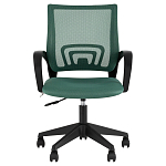 Офисное кресло с основанием из черного пластика Desk chairs Green варинант исполнения - 2 | Loft Concept в Костроме