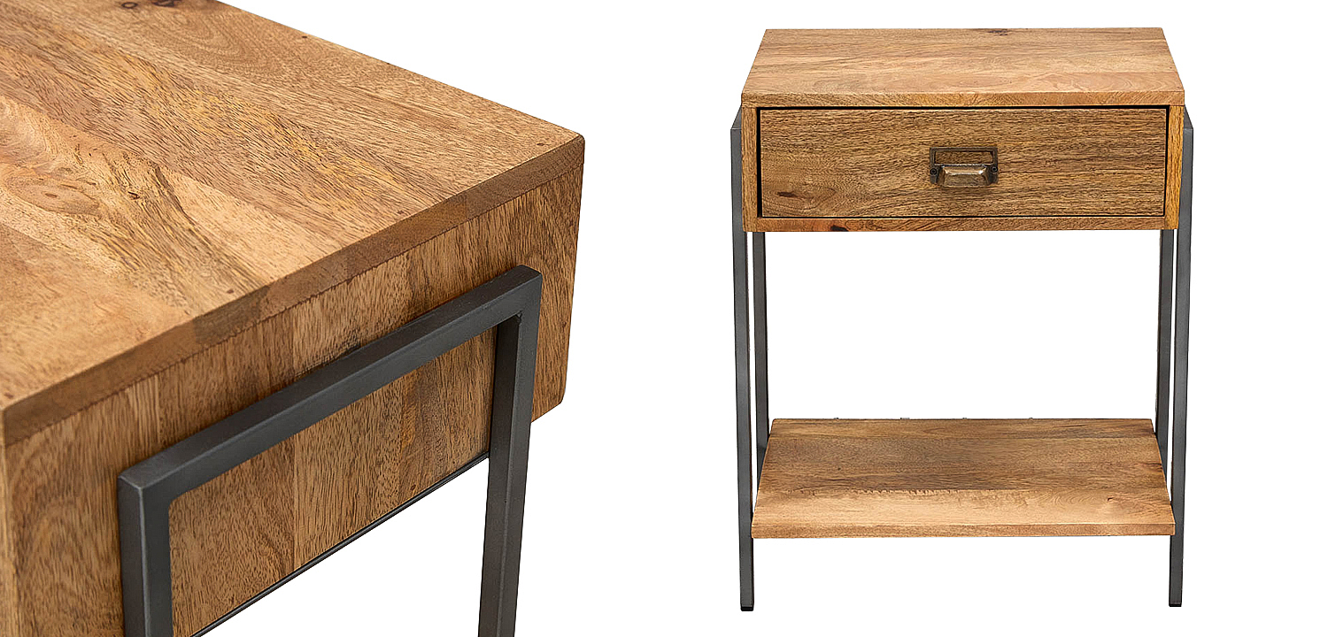 Тумбочка Dewi Loft Nightstand Тумбочка Dewi Loft Nightstand - Loft-Concept в Костроме