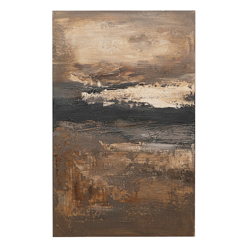 Картина DUSTY HORIZON Бежевый Коричневый Черный в Костроме | Loft Concept 