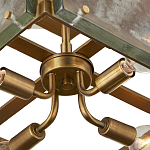 Потолочный светильник квадратный из толстого литого стекла Cast Glass варинант исполнения - 3 | Loft Concept в Костроме