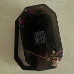 Шкатулка из эпоксидной смолы с цветами черная Epoxy Resin Pink Flowers Box Black варинант исполнения - 2 | Loft Concept в Костроме