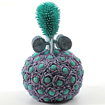 Статуэтка тропический фрукт Pandora Tropical Fruit Lilac Turquoise Flower варинант исполнения - 2 | Loft Concept в Костроме