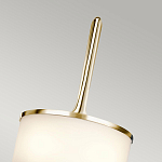 Бра вертикальное с белым полукруглым плафоном и длинным стержнем S Kichler варинант исполнения - 9 | Loft Concept в Костроме