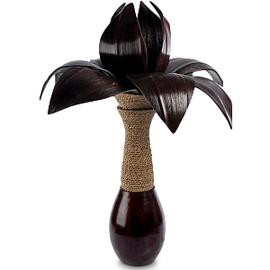 Настольная лампа черная INDONESIAN LAMPS