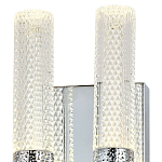 Бра с двумя плафонами Dew Drops Tube Duo Chrome Wall Lamp варинант исполнения - 3 | Loft Concept в Костроме