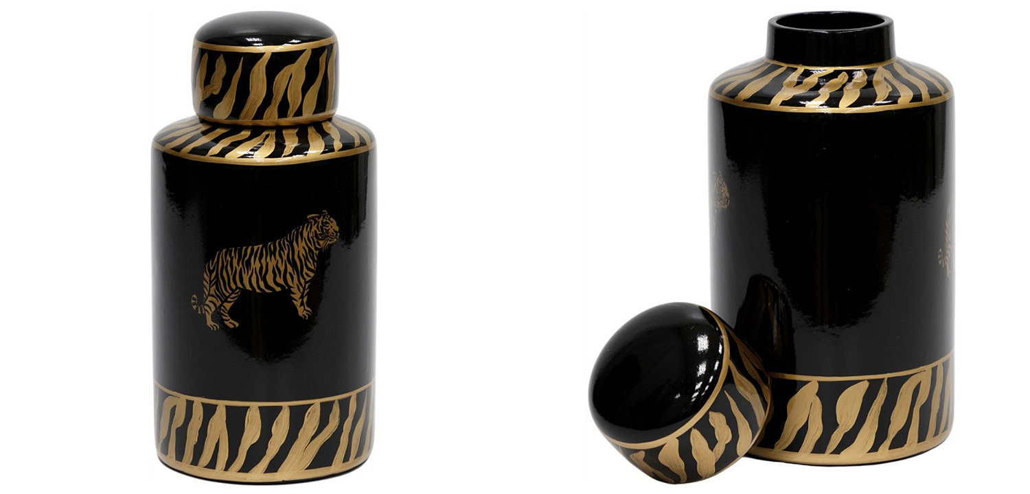 Ваза Tiger Vase black and gold Ваза Tiger Vase black and gold - Loft-Concept в Костроме