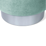 Пуф мятный велюр на металлическом основании Golden Belt варинант исполнения - 4 | Loft Concept в Костроме