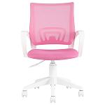 Офисное кресло с основанием из белого пластика Desk chairs Pink варинант исполнения - 2 | Loft Concept в Костроме