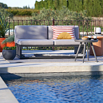 Садовый диван на каркасе из алюминия Petro варинант исполнения - 8 | Loft Concept в Костроме