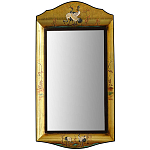 Зеркало в стиле Шинуазри ручная роспись Chinoiserie Golden Birds Mirror варинант исполнения - 1 | Loft Concept в Костроме