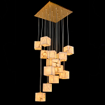 Люстра подвесная с квадратными плафонами из натурального камня Glowing Spheres варинант исполнения - 2 | Loft Concept в Костроме