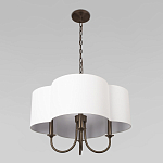 Люстра с белым текстильным абажуром Vitorino  варинант исполнения - 4 | Loft Concept в Костроме