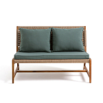 Садовый 2-х местный диван с каркасом из акации Green варинант исполнения - 6 | Loft Concept в Костроме