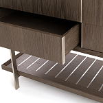 Платяной шкаф из серого дуба Sawada Gray Oak Wardrobe варинант исполнения - 4 | Loft Concept в Костроме