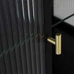 Сервант двухдверный с рифленым стеклом The Keeper варинант исполнения - 4 | Loft Concept в Костроме