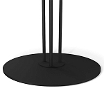 Стол журнальный с круглой бело-голубой столешницей из стекла White and Blue Marble варинант исполнения - 4 | Loft Concept в Костроме