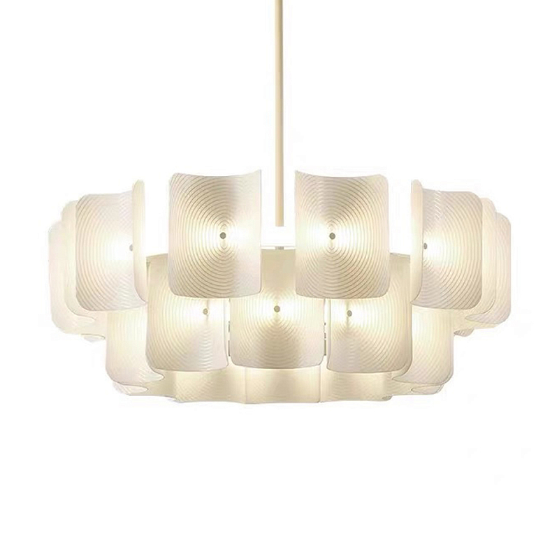 Люстра круглая двухъярусная Chandelier Constant Бежевый Люстра круглая двухъярусная Chandelier Constant Бежевый в Костроме | Loft Concept