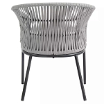 Кресло с декоративным плетением на спинке и подлокотниках Armchair Weaving варинант исполнения - 4 | Loft Concept в Костроме