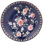 Чайный сервиз из фарфора синий на 6 персон 14 предметов Flower Porcelain Collection варинант исполнения - 3 | Loft Concept в Костроме