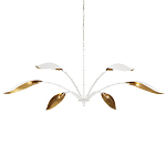 Люстра белая с плафонами в виде лепестков Delicate Flower варинант исполнения - 3 | Loft Concept в Костроме