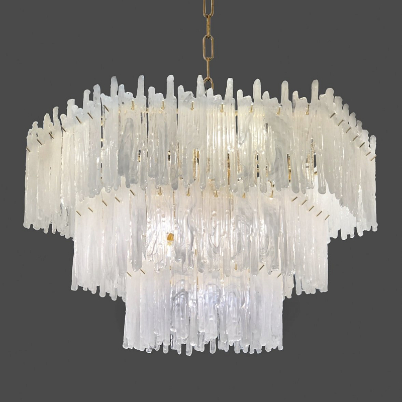 Люстра Snow Queen Chandelier Золотой Белый в Костроме | Loft Concept 